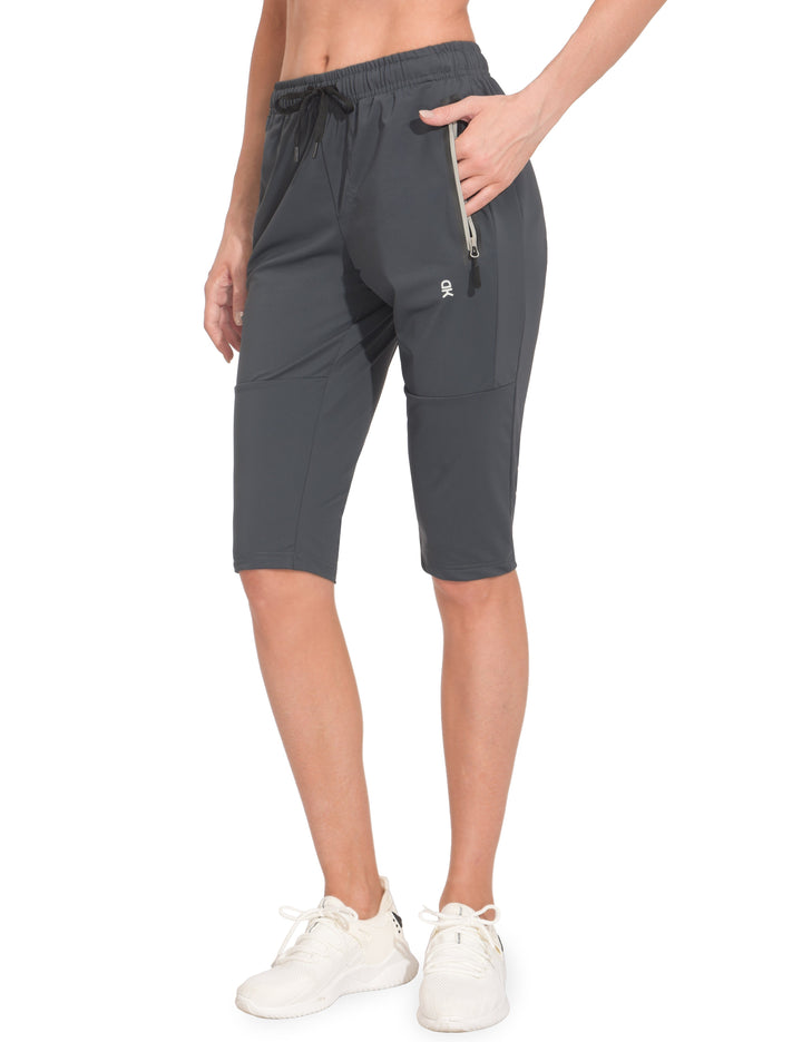 Women's Quick Dry Cool Drawstring Capri Pants YZF US-DK