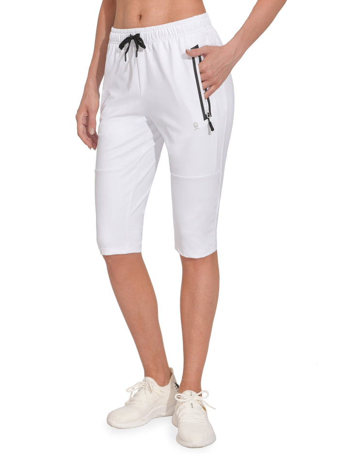 Women's Quick Dry Cool Drawstring Capri Pants YZF US-DK