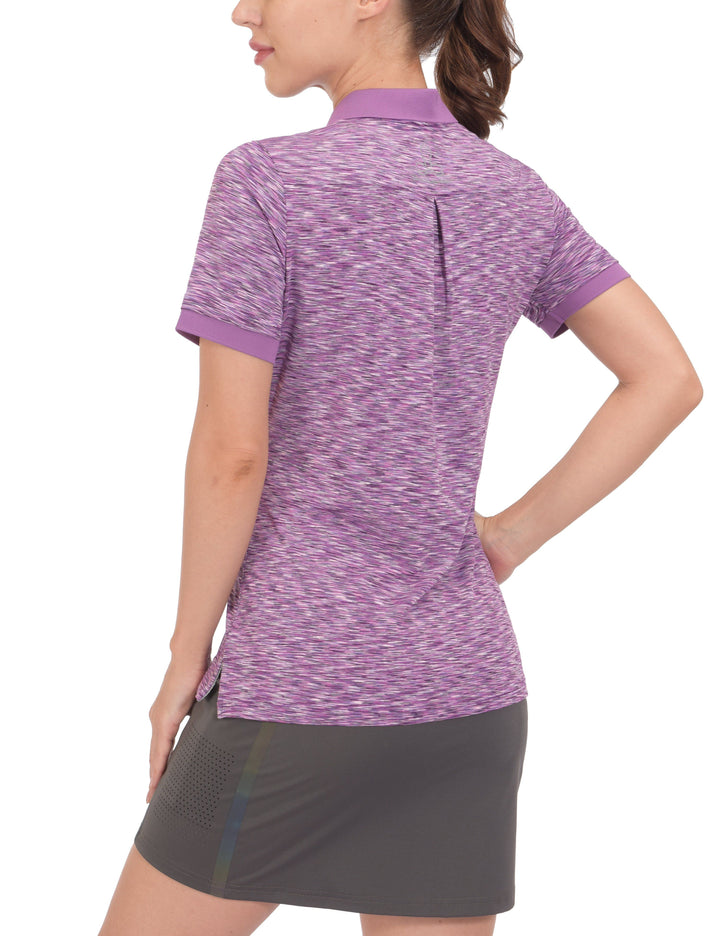Women's Quick Dry Stretch Short Sleeve Golf Polo Shirt YZF US-DS