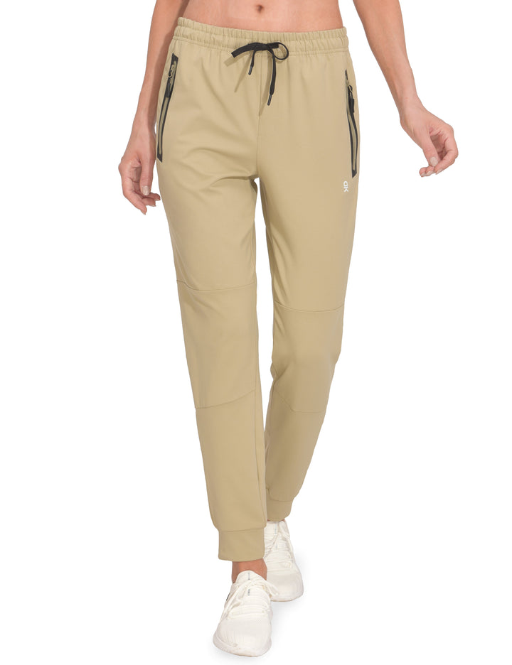 Women's Stretch Drawstring Elastic Cuff Jogging Pants YZF US-DK