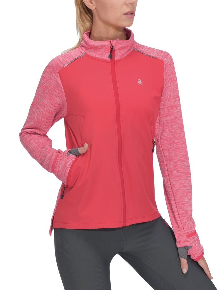 Women's Thumbholes Stretch Golf Running Jacket YZF US-DK