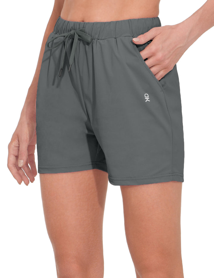 Women's Ultra-Stretch Quick Dry Drawstring Bermuda Shorts YZF US-DK