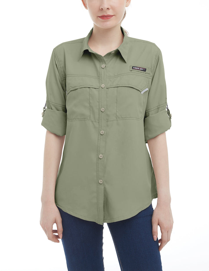 Women's UPF 50+ Breathable Long Sleeve Fishing Shirt YZF US-DK