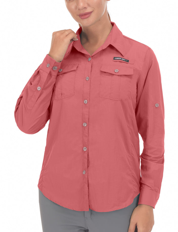 Women's UV Protection Long Sleeve Fishing Shirts YZF US-DK